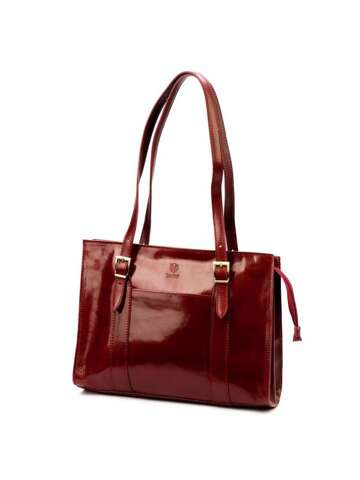 Torebka Damska Skórzana A4 Florence 54 Shopper Bordo