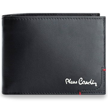 Portfel Męski Pierre Cardin TILAK75 8806 Skóra Naturalna Czarny RFID Secure Poziomy
