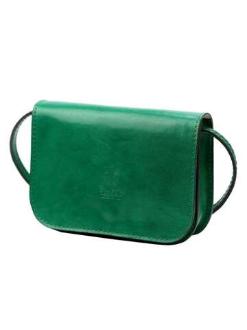 Torebka Skórzana Florence 45 Zielona Listonoszka Crossbody