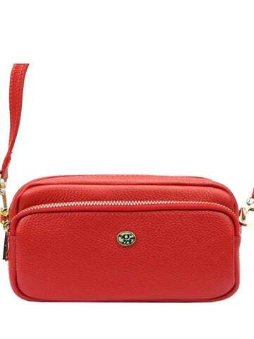 Torebka Damska Gregorio 01-062 DOLLARO Skóra Naturalna Czerwona Listonoszka Crossbody