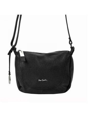 Torebka Damska Pierre Cardin FRZ 1721 DOLLARO Skóra Naturalna Czarna Listonoszka Crossbody