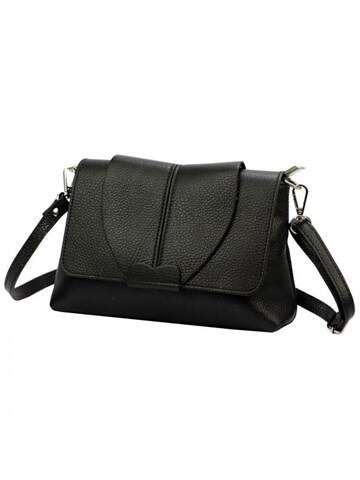 Torebka Luka Dollaro Skórzana Czarna Listonoszka Crossbody Ze Skóry Naturalnej