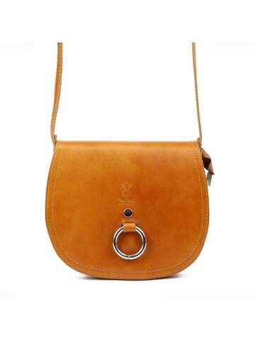 Torebka Skórzana Florence 38 Listonoszka Camel Naturalna Crossbody