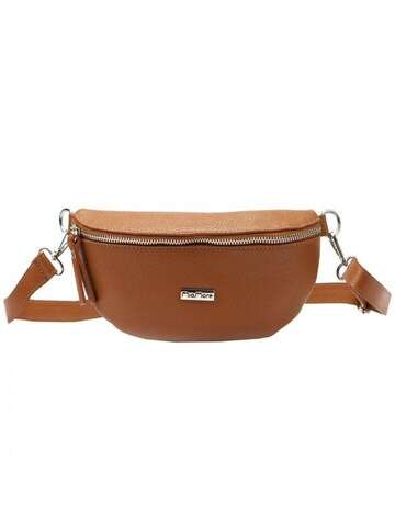 Torebka Skórzana MiaMore Dollaro Ciemny Camel Crossbody Ze Skóry Naturalnej